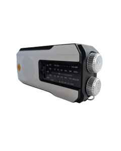 BeWild Windup & Solar Radio With Powerbank - White