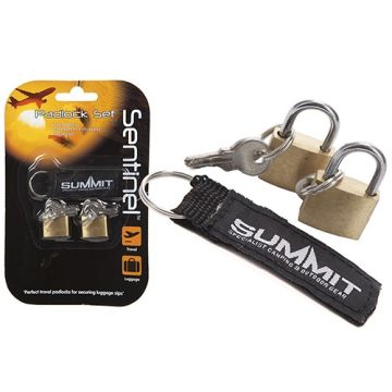 Twin Pack Padlock Set & Keyring