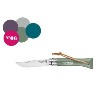 Opinel No.6  Colorama Trekking Knife - Sage