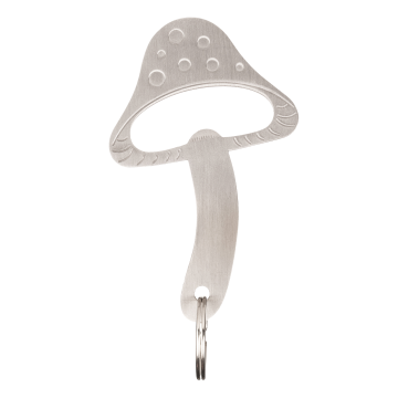 Kikkerland Mushroom Keychain Bottle Opener
