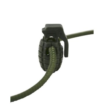Kombat Tactical Cord Stoppers - Olive Green Grenades (8pk)