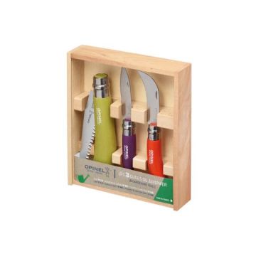 Opinel Coloured 3pc Gardeners Set