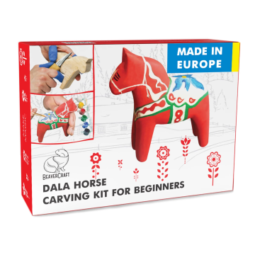BeaverCraft Dala Horse Carving Kit